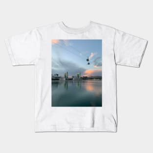 City with a sunset Kids T-Shirt
